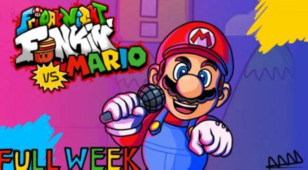Boyfriend and <b>Mario</b> go to the stage once again! Help the BF finish each and every note of the songs by performing them in complete sync. . Fnf vs mario unblocked